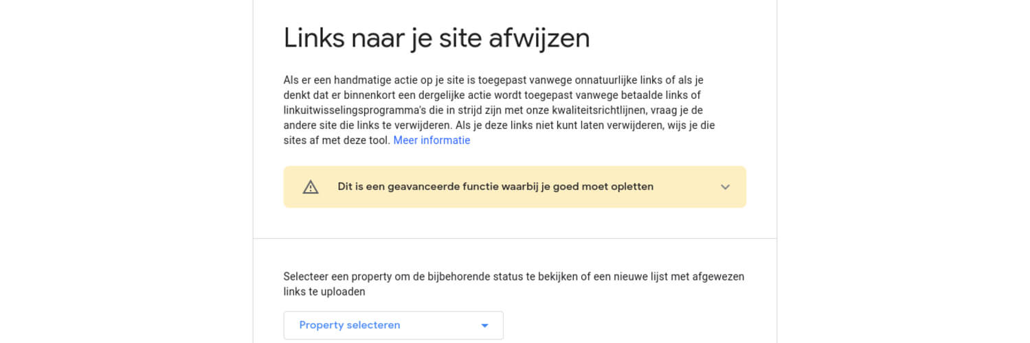 Backlinks Disavowen | Pieter-Henk.nl